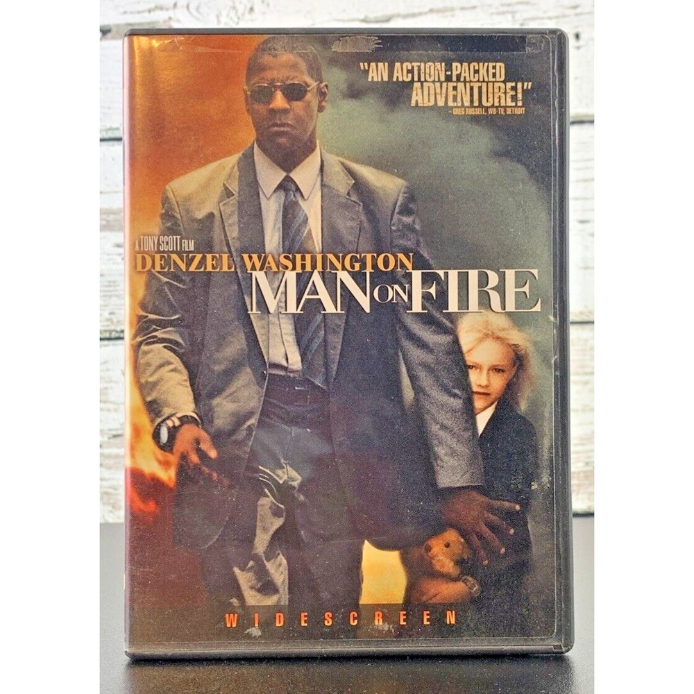 Man on‎ Fire (DVD, 2004) Denzel Washington Action Adventure Widescreen